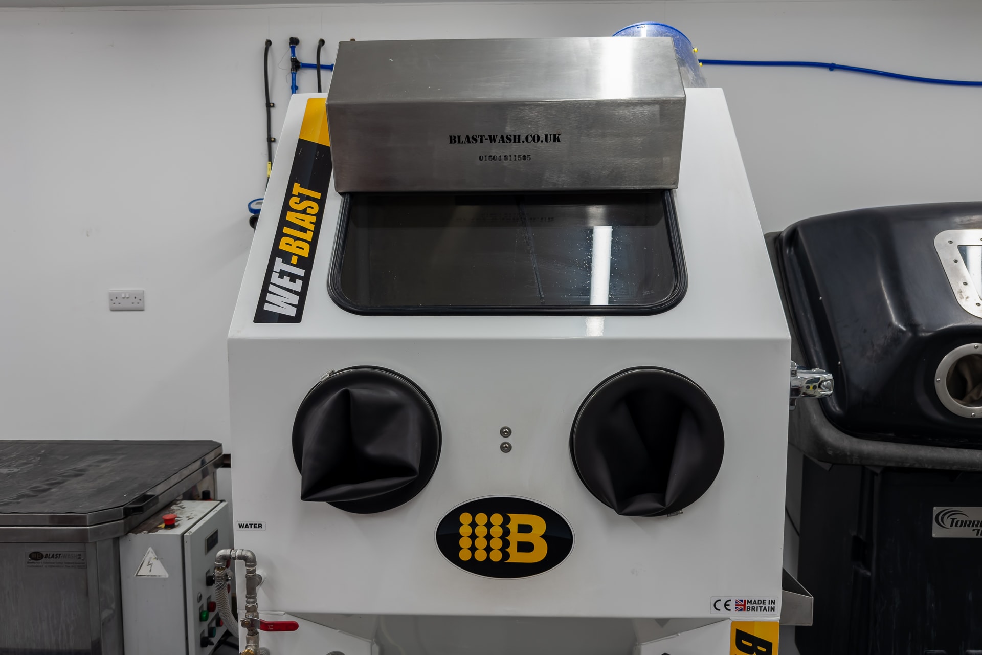 Workshop interior with precision tooling